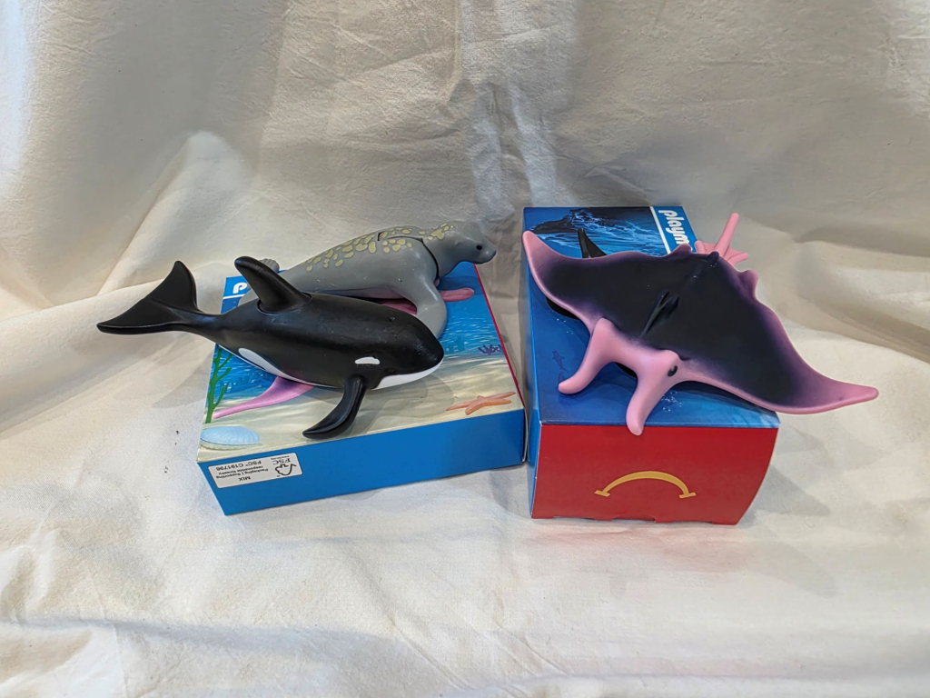 Cute sea animal kids toys from Korean Happy Meal set