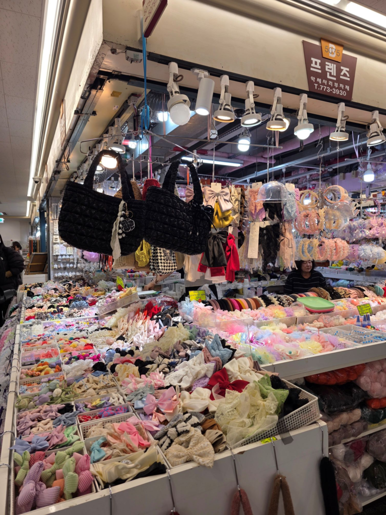 Assorted ribbons and handmade accessory materials