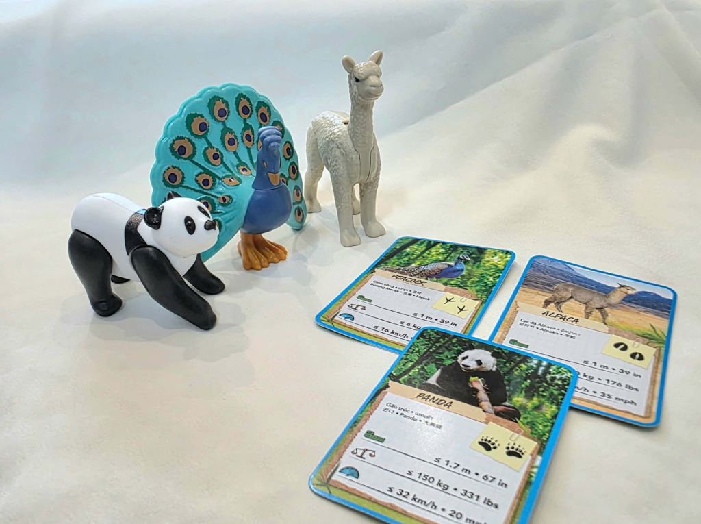 Colorful Playmobil toy from Korean Happy Meal series