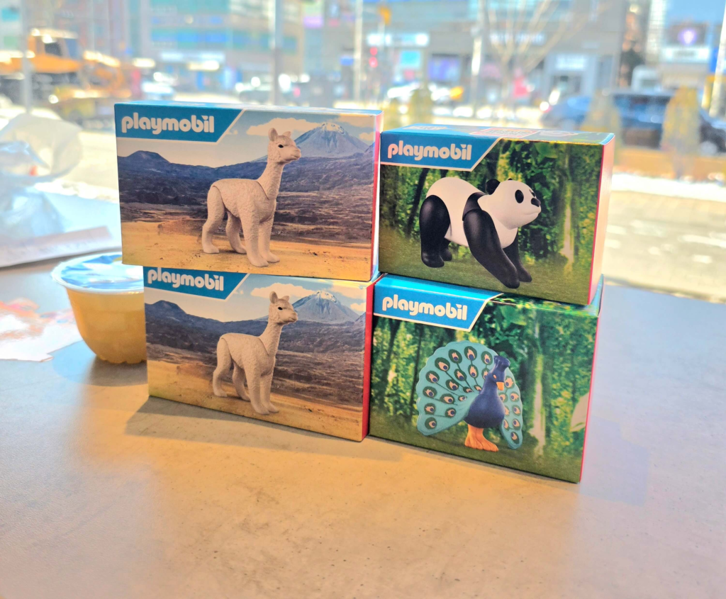 Korean Happy Meal box with Playmobil toy inside