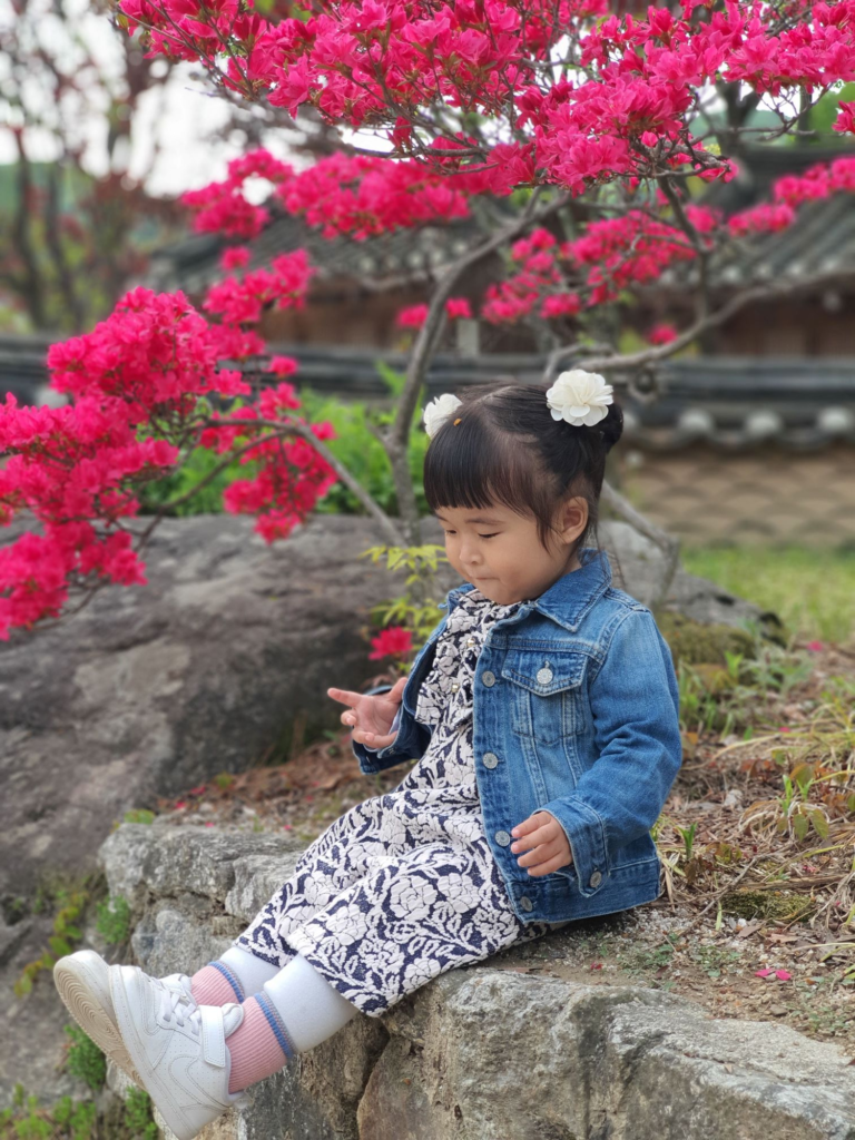 Baby photo at Nak Seon Jae hanok-style Korean restaurant