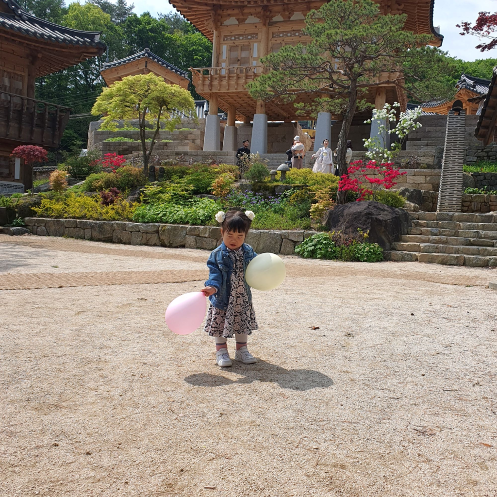 Beautiful hanok courtyard at Nak Seon Jae