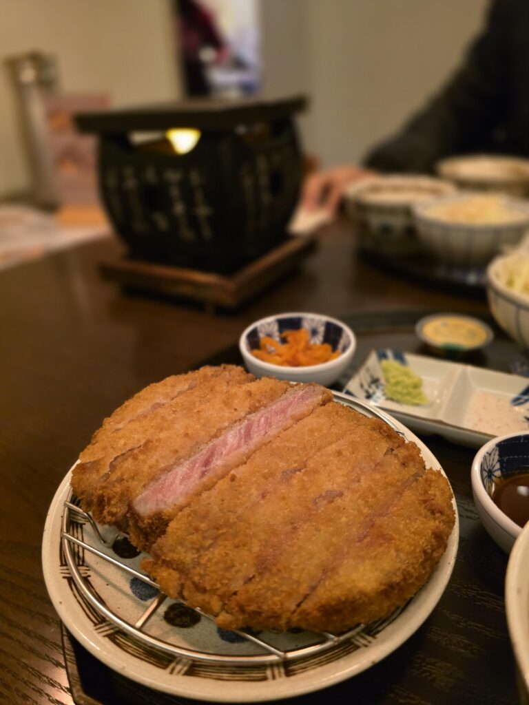 gyukatsu beef cutlet at Gyuendang in Seongsu Seoul