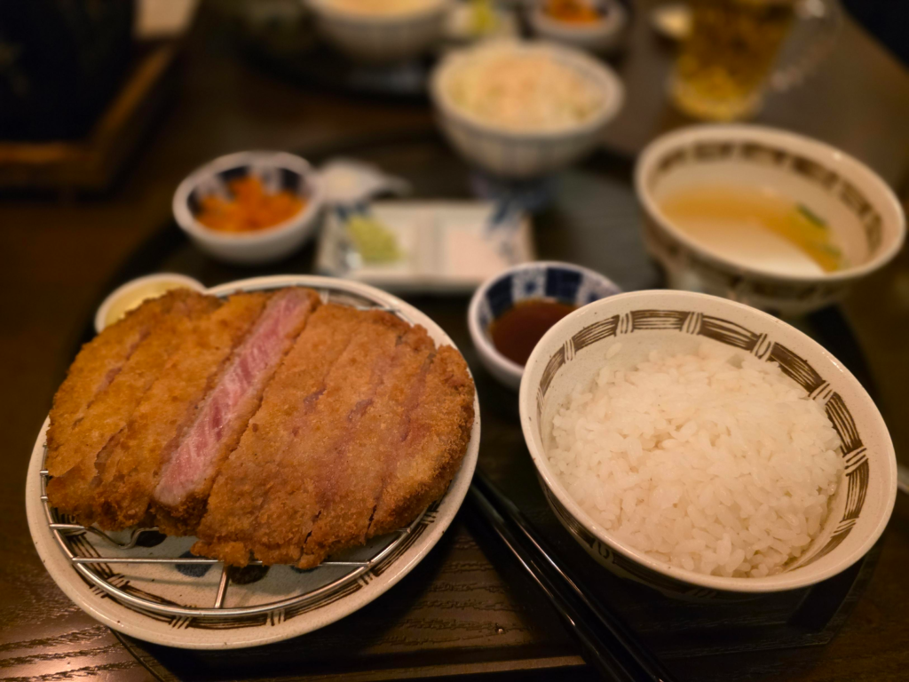 gyukatsu beef cutlet at Gyuendang in Seongsu Seoul