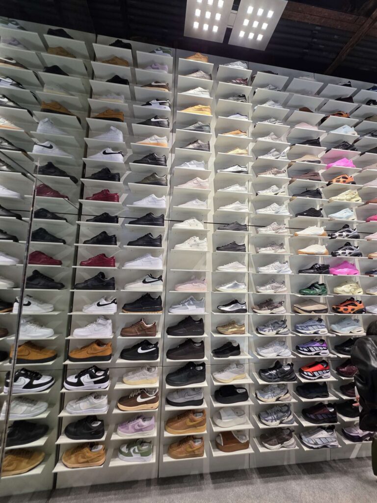 large shoe installation at Air Max 95 pop-up in Seoul