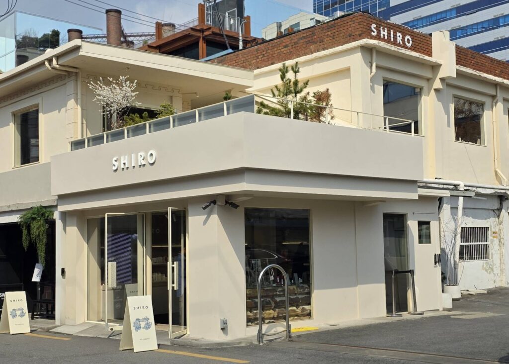 shiro seongsu store exterior in seoul
