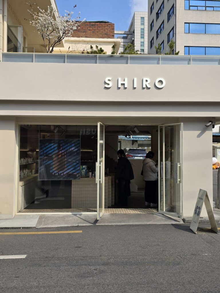 shiro seongsu store exterior in seoul