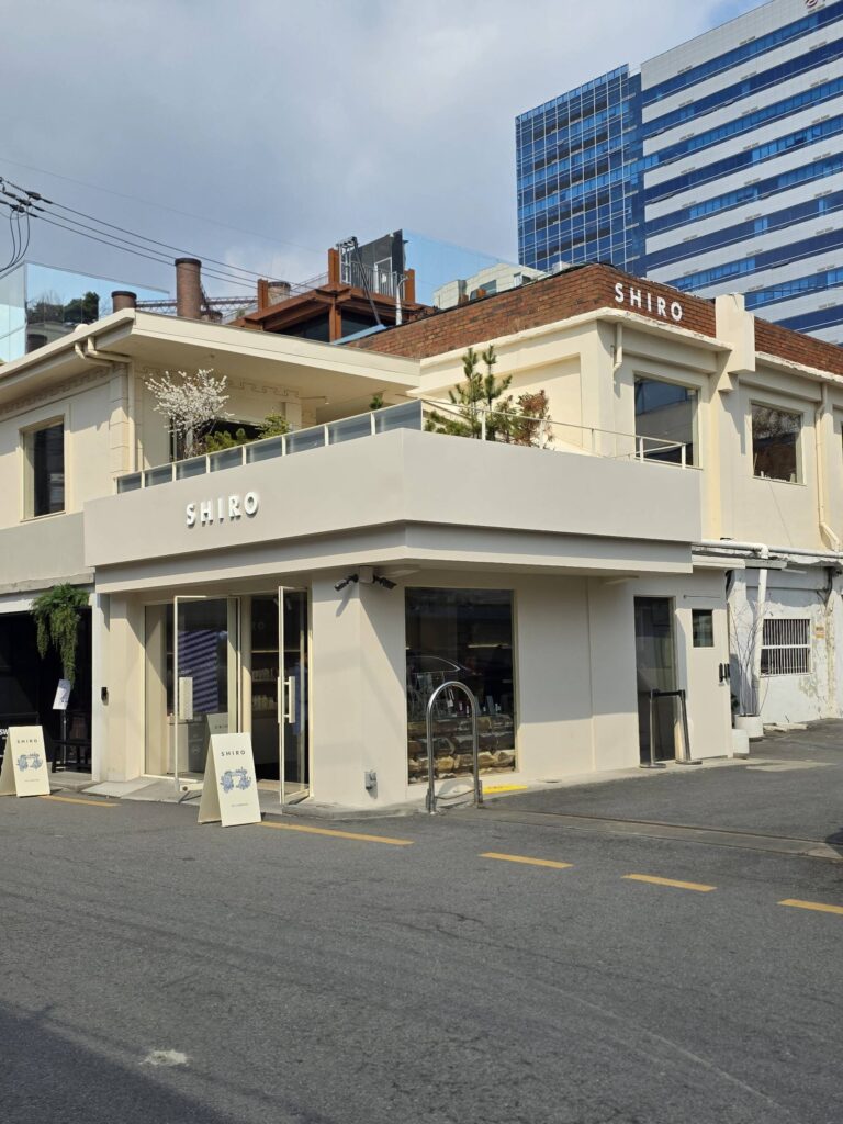 shiro seongsu storefront in trendy seongsu area
